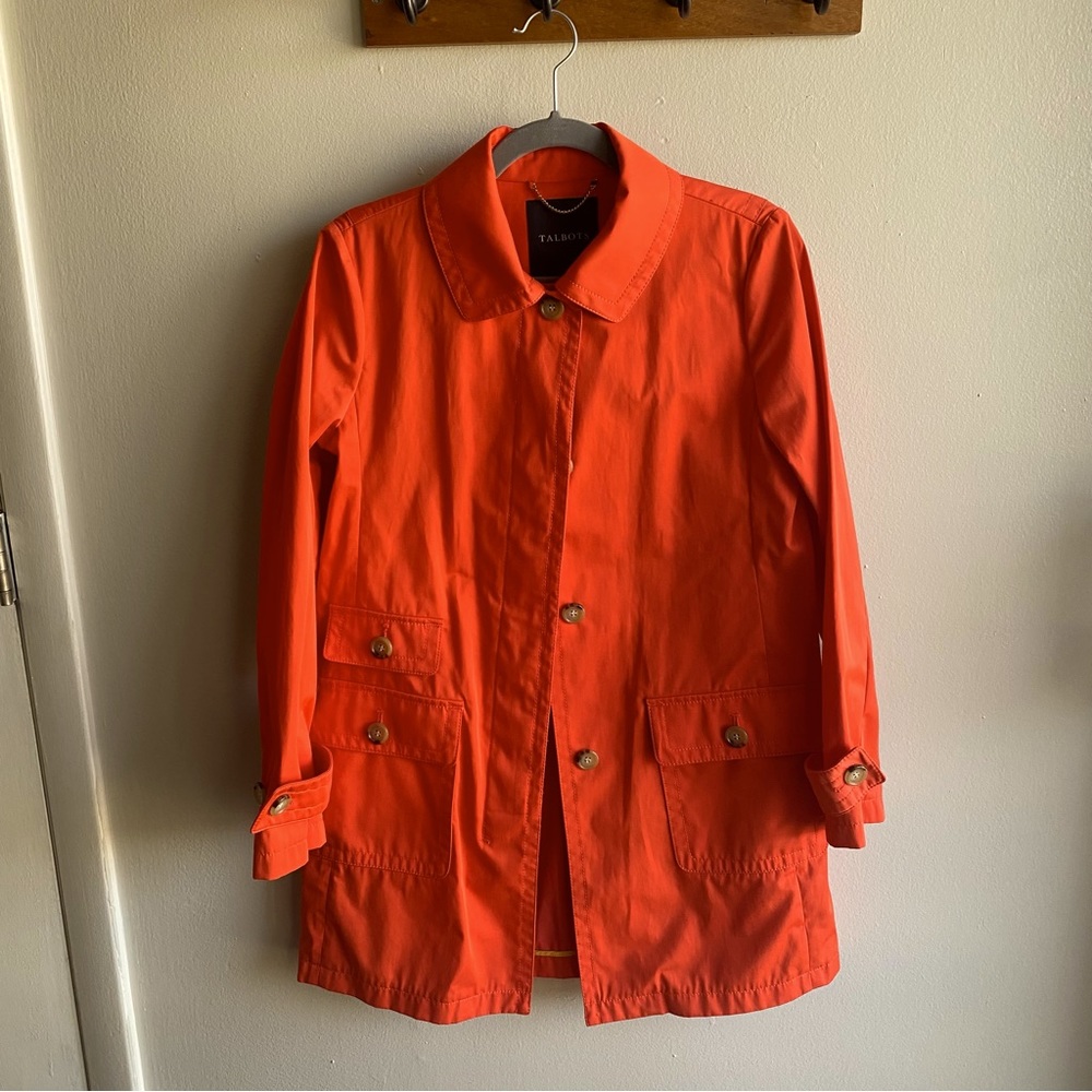 Spring Orange Vibrant Raincoat